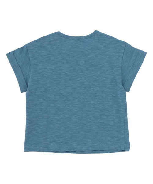 moimoln（モイモルン）の「クリップビスケット ポケット半袖Tシャツ（Tシャツ/カットソー・キッズ・ブルー/オフホワイト・120cm/130cm/110cm/90cm/100cm）」の4枚目の写真