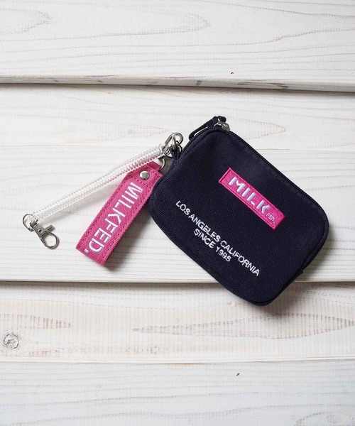 MILKFED.（ミルクフェド）の「EMBROIDERED BAR PASS HOLDER（パスケース・レディース・ホワイト/ブラック/ベージュ/レッド/ライトパープル/ライトピンク/ネイビー/A/B・ONE SIZE）」の5枚目の写真
