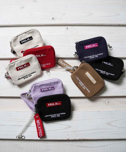 MILKFED.（ミルクフェド）の「EMBROIDERED BAR PASS HOLDER（パスケース・レディース・ホワイト/ブラック/ベージュ/レッド/ライトパープル/ライトピンク/ネイビー/A/B・ONE SIZE）」の13枚目の写真