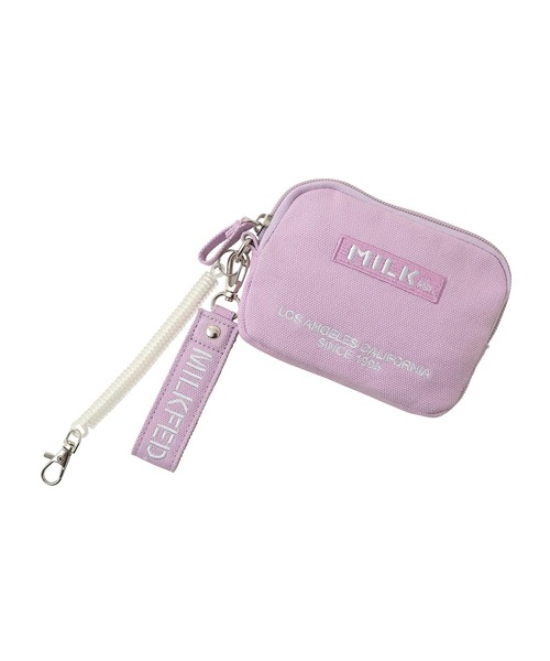 MILKFED.（ミルクフェド）の「EMBROIDERED BAR PASS HOLDER（パスケース・レディース・ホワイト/ブラック/ベージュ/レッド/ライトパープル/ライトピンク/ネイビー/A/B・ONE SIZE）」の18枚目の写真