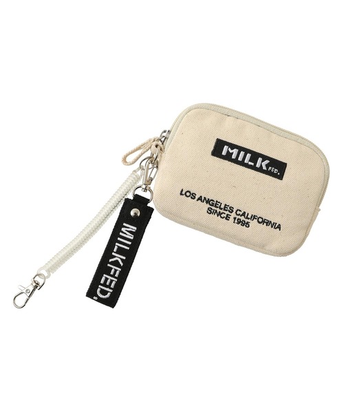 MILKFED.（ミルクフェド）の「EMBROIDERED BAR PASS HOLDER（パスケース・レディース・ホワイト/ブラック/ベージュ/レッド/ライトパープル/ライトピンク/ネイビー/A/B・ONE SIZE）」の21枚目の写真