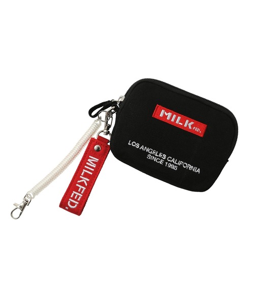 MILKFED.（ミルクフェド）の「EMBROIDERED BAR PASS HOLDER（パスケース・レディース・ホワイト/ブラック/ベージュ/レッド/ライトパープル/ライトピンク/ネイビー/A/B・ONE SIZE）」の22枚目の写真