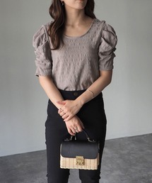 Riberry | ギャザースリーブトップス(Tシャツ/カットソー)