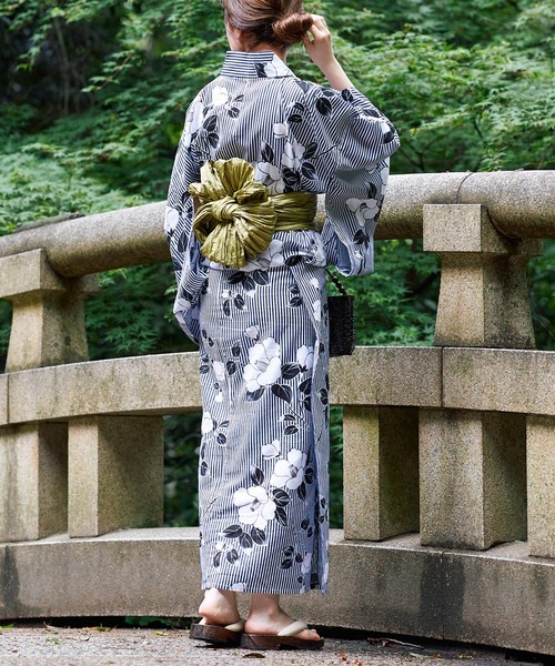 Chico（チコ）の「【浴衣用帯】兵児帯（和装小物・レディース・ボルドー/グリーン系その他/パープル・FREE）」の5枚目の写真