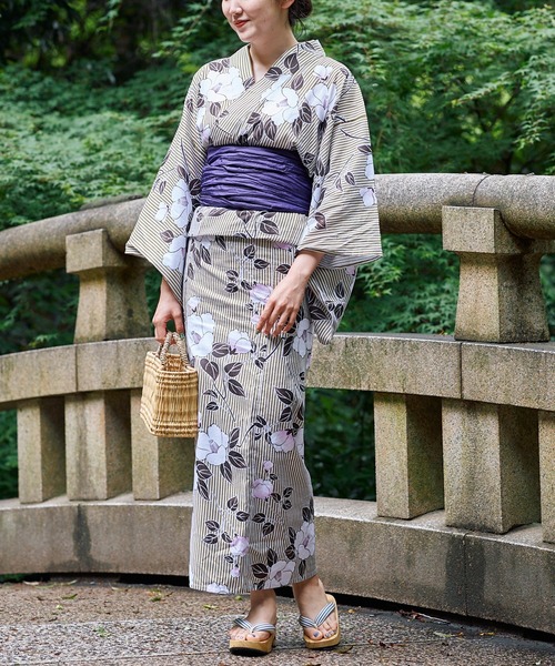 Chico（チコ）の「【浴衣用帯】兵児帯（和装小物・レディース・ボルドー/グリーン系その他/パープル・FREE）」の13枚目の写真