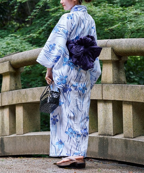 Chico（チコ）の「【浴衣用帯】兵児帯（和装小物・レディース・ボルドー/グリーン系その他/パープル・FREE）」の16枚目の写真