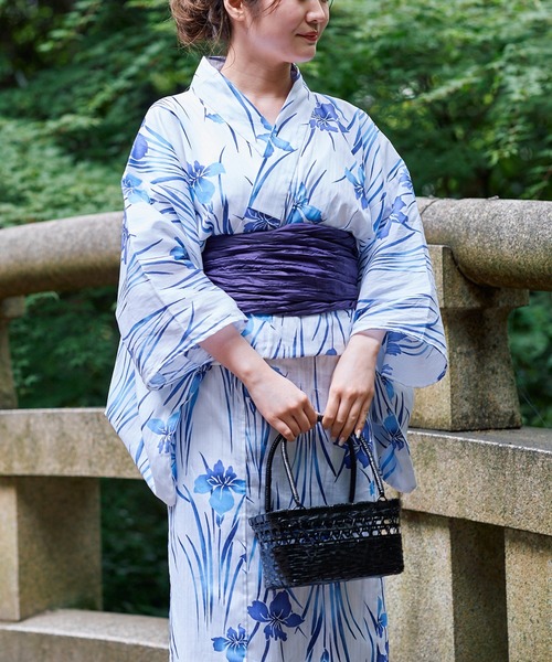 Chico（チコ）の「【浴衣用帯】兵児帯（和装小物・レディース・ボルドー/グリーン系その他/パープル・FREE）」の17枚目の写真