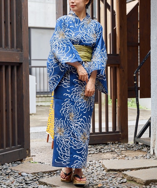 Chico（チコ）の「【浴衣用帯】兵児帯（和装小物・レディース・ボルドー/グリーン系その他/パープル・FREE）」の8枚目の写真