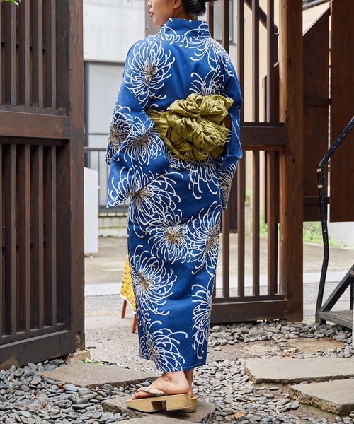 Chico（チコ）の「【浴衣用帯】兵児帯（和装小物・レディース・ボルドー/グリーン系その他/パープル・FREE）」の9枚目の写真