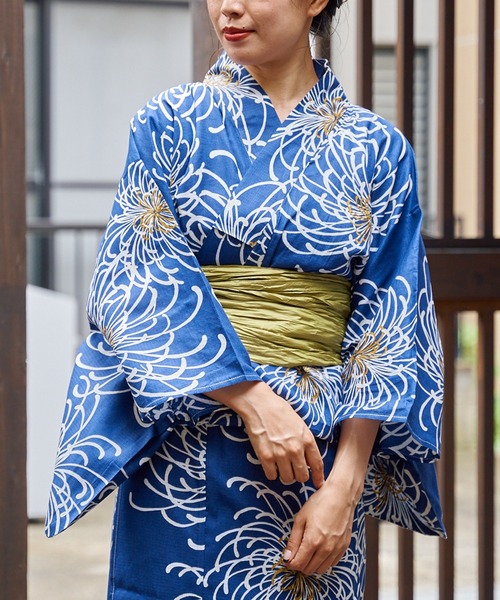 Chico（チコ）の「【浴衣用帯】兵児帯（和装小物・レディース・ボルドー/グリーン系その他/パープル・FREE）」の10枚目の写真