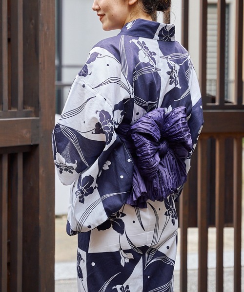 Chico（チコ）の「【浴衣用帯】兵児帯（和装小物・レディース・ボルドー/グリーン系その他/パープル・FREE）」の21枚目の写真