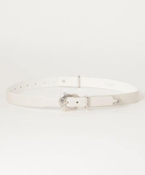 TOGA VIRILIS(トーガ ビリリース)の「TOGA VIRILIS LEATHER BELT(ベルト・メンズ・ホワイト・FREE)」の1枚目の写真
