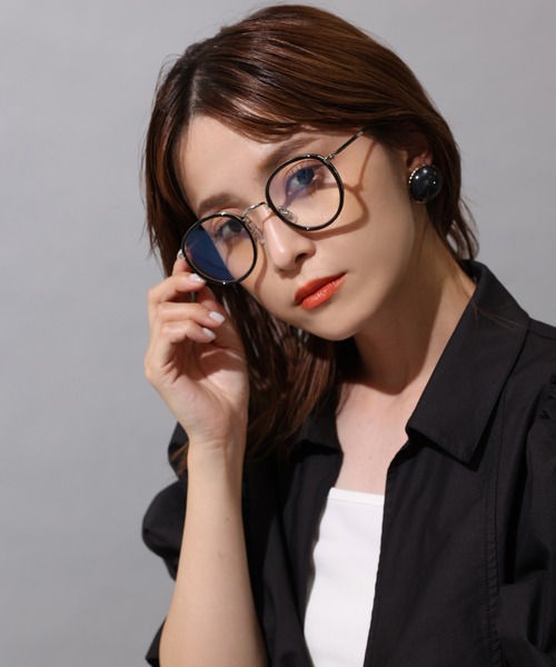 one after another NICE CLAUP（ワンアフターアナザーナイスクラップ）の「【Web限定】折りたたみ伊達めがね（ブルーライトカットレンズ）（メガネ・レディース・ブラック/その他・FREE）」の7枚目の写真