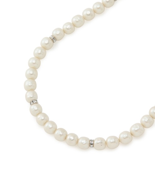 MADEMOISELLE ROPE'（マドモアゼル ロペ）の「クラシックガラスパールネックレス（ネックレス・レディース・シルバー・FREE）」の5枚目の写真