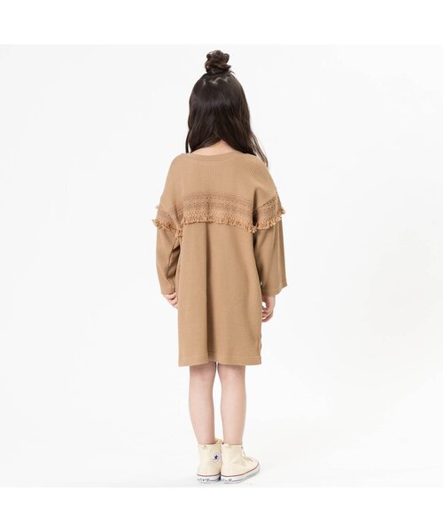 Seraph（セラフ）の「レース付きワンピース（ワンピース・キッズ・ベージュ/オレンジ/オリーブ・120/95/100/80/90/130/110/140）」の9枚目の写真