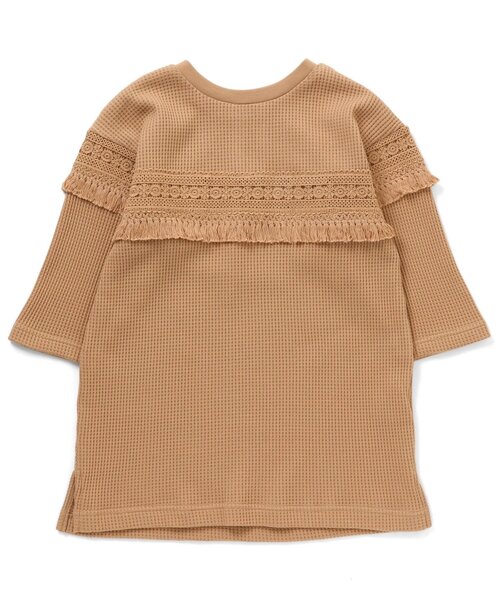 Seraph（セラフ）の「レース付きワンピース（ワンピース・キッズ・ベージュ/オレンジ/オリーブ・120/95/100/80/90/130/110/140）」の14枚目の写真