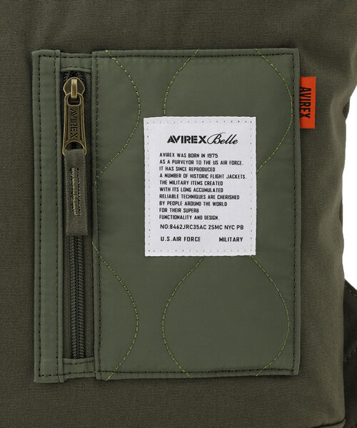 AVIREX(アヴィレックス)の「【直営店限定】2ウェイ キルティングデイパック/2WAY QUILTING DAYPACK/アヴィレックス/AVIREX(バックパック/リュック・レディース・ブラック/オリーブ・FREE)」の12枚目の写真