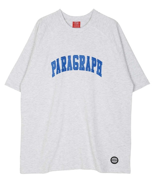 Paragraph（パラグラフ）の「Paragraph / パラグラフ 立体ロゴ ラグラン切り替え 半袖Tシャツ（Tシャツ/カットソー・メンズ・チャコールグレー/グレー・FREE）」の2枚目の写真