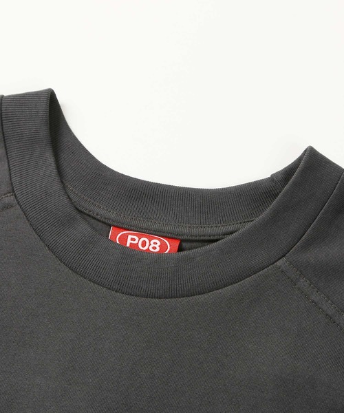 Paragraph（パラグラフ）の「Paragraph / パラグラフ 立体ロゴ ラグラン切り替え 半袖Tシャツ（Tシャツ/カットソー・メンズ・チャコールグレー/グレー・FREE）」の3枚目の写真