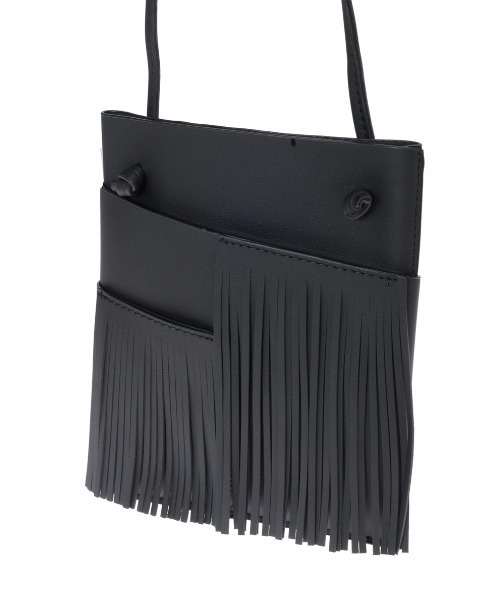 fifth（フィフス）の「フリンジ付きミニショルダー（ショルダーバッグ・レディース・ブラック/ベージュ・MEDIUM）」の12枚目の写真