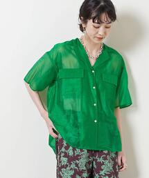 UNITED ARROWS | <UNITED ARROWS>CE/N オープンカラー シャツ W(シャツ/ブラウス)