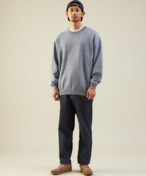 green label relaxing（グリーンレーベルリラクシング）の「＜green label relaxing＞スラブ CO パイル クルーネック 長袖 ニット（ニット/セーター・メンズ・ライトブルー/ナチュラル/ブラック/グレー・M/S/XL/L）」の15枚目の写真