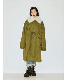 jouetie | ファーカラーミリタリージャケット(ミリタリージャケット)