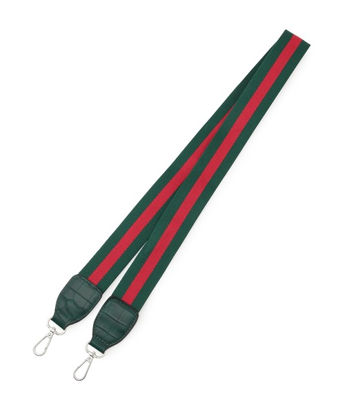 MADEMOISELLE ROPE'(マドモアゼル ロペ)の「【PETA+JAIN】2WAYクロコ型押しショルダーバッグ(ショルダーバッグ・レディース・ブラック/グリーン・FREE)」の8枚目の写真