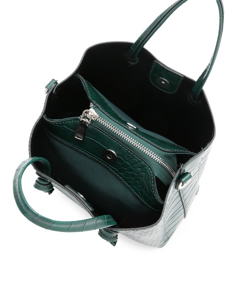 MADEMOISELLE ROPE'(マドモアゼル ロペ)の「【PETA+JAIN】2WAYクロコ型押しショルダーバッグ(ショルダーバッグ・レディース・ブラック/グリーン・FREE)」の13枚目の写真