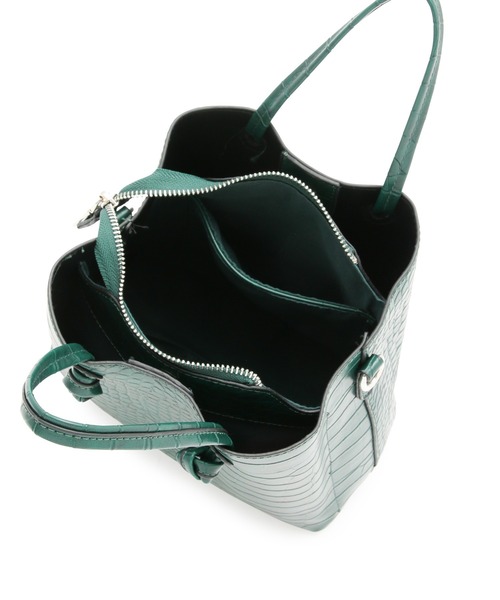 MADEMOISELLE ROPE'(マドモアゼル ロペ)の「【PETA+JAIN】2WAYクロコ型押しショルダーバッグ(ショルダーバッグ・レディース・ブラック/グリーン・FREE)」の15枚目の写真