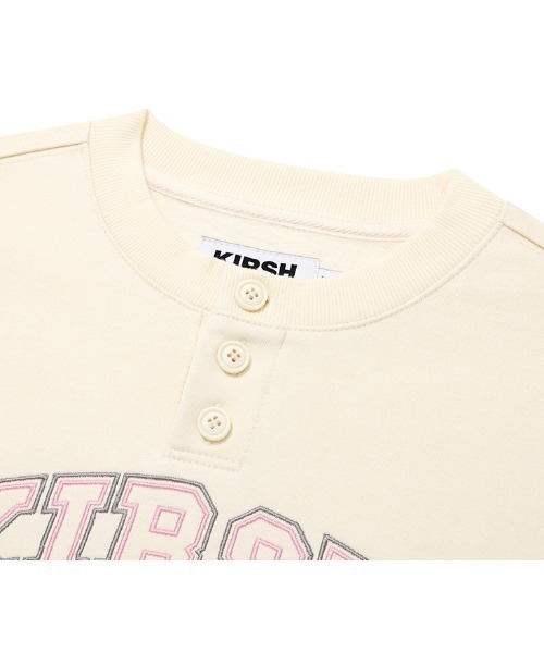 KIRSH（キルシー）の「A'GEM/9 × .kom『KIRSH/キルシー』ARCH CHERRY SWEATSHIRT/アーチロゴ チェリー スウェットシャツトレーナー（スウェット・レディース・チャコールグレー/ブルー/アイボリー・FREE）」の6枚目の写真