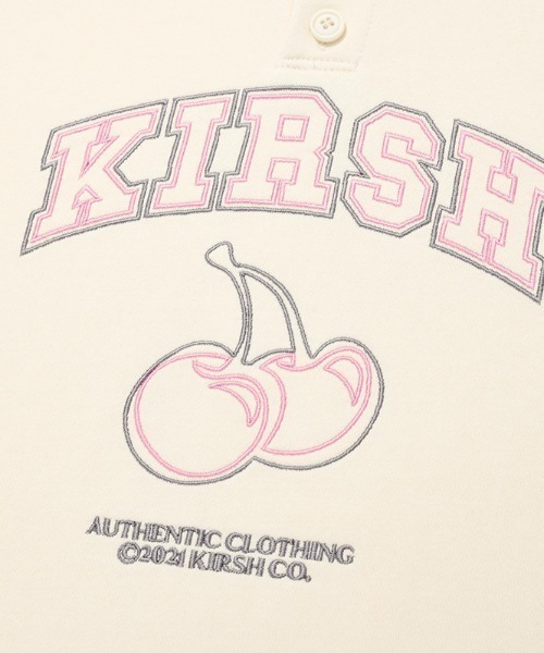 KIRSH（キルシー）の「A'GEM/9 × .kom『KIRSH/キルシー』ARCH CHERRY SWEATSHIRT/アーチロゴ チェリー スウェットシャツトレーナー（スウェット・レディース・チャコールグレー/ブルー/アイボリー・FREE）」の10枚目の写真