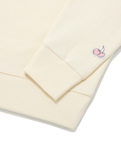 KIRSH（キルシー）の「A'GEM/9 × .kom『KIRSH/キルシー』ARCH CHERRY SWEATSHIRT/アーチロゴ チェリー スウェットシャツトレーナー（スウェット・レディース・チャコールグレー/ブルー/アイボリー・FREE）」の21枚目の写真