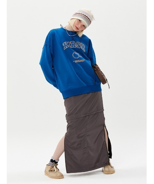 KIRSH（キルシー）の「A'GEM/9 × .kom『KIRSH/キルシー』ARCH CHERRY SWEATSHIRT/アーチロゴ チェリー スウェットシャツトレーナー（スウェット・レディース・チャコールグレー/ブルー/アイボリー・FREE）」の20枚目の写真