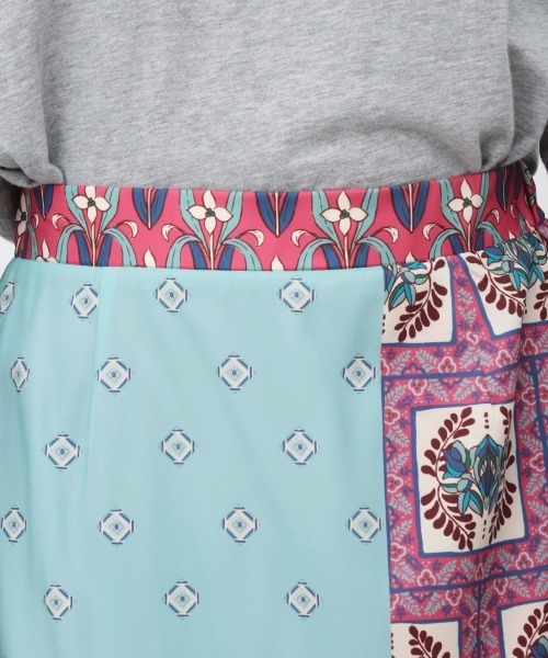 チチカカ（チチカカ）の「メキシカンタイルパッチプリントスカート（スカート・レディース・グリーン/ピンク/オレンジ・FREE）」の18枚目の写真