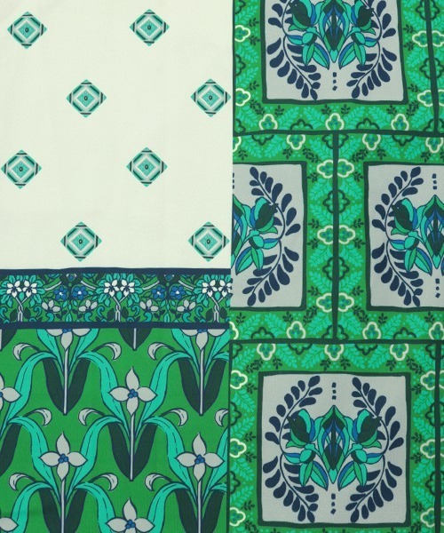 チチカカ（チチカカ）の「メキシカンタイルパッチプリントスカート（スカート・レディース・グリーン/ピンク/オレンジ・FREE）」の10枚目の写真