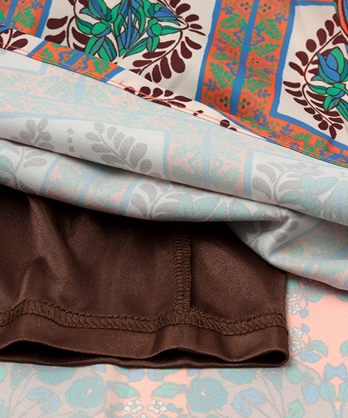 チチカカ（チチカカ）の「メキシカンタイルパッチプリントスカート（スカート・レディース・グリーン/ピンク/オレンジ・FREE）」の14枚目の写真