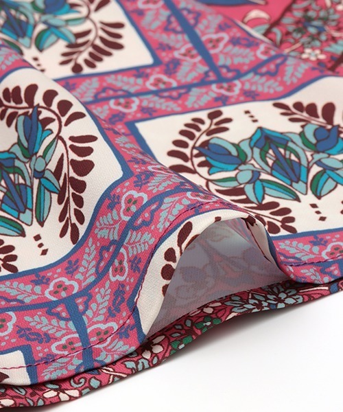 チチカカ（チチカカ）の「メキシカンタイルパッチプリントスカート（スカート・レディース・グリーン/ピンク/オレンジ・FREE）」の19枚目の写真