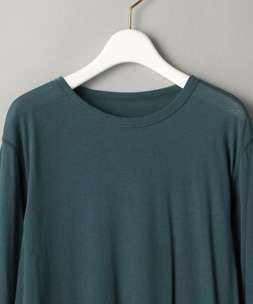 BEAUTY&YOUTH UNITED ARROWS（ビューティーアンドユースユナイテッドアローズ）の「BY スーピマコットン シアークルーネックロングスリーブ Tシャツ（Tシャツ/カットソー・レディース・ホワイト/ダークグレー/ケリー・FREE）」の20枚目の写真