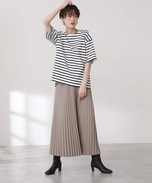 N.（N. Natural Beauty Basic）（エヌエヌナチュラルビューティーベーシック）の「◆リバーシブルプリーツスカート（スカート・レディース・パープル/グリーン・MEDIUM）」の6枚目の写真