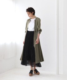 〇DRESSLAVE MA-1 プリーツワンピース ロング ジップアップ 38 〇 DRESSLAVE MA-1 プリーツワンピース ロング ジップアップ 38