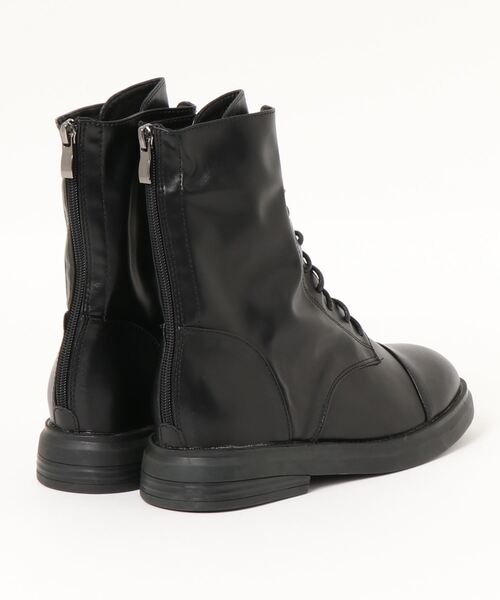 ap retro（アプレトロ）の「レースアップショートブーツ（ブーツ・レディース・ブラック・LARGE/MEDIUM）」の10枚目の写真