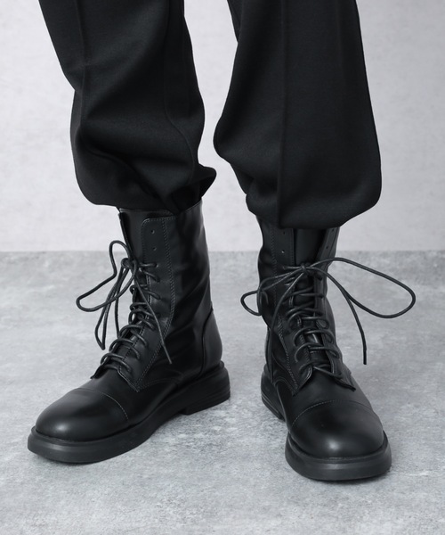 ap retro（アプレトロ）の「レースアップショートブーツ（ブーツ・レディース・ブラック・LARGE/MEDIUM）」の14枚目の写真