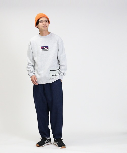 CAMP7（キャンプセブン）の「【CAMP7】ポケットナイロンスウェット（スウェット・メンズ・パープル/ブラック/オフホワイト・M/XL/S/L）」の4枚目の写真