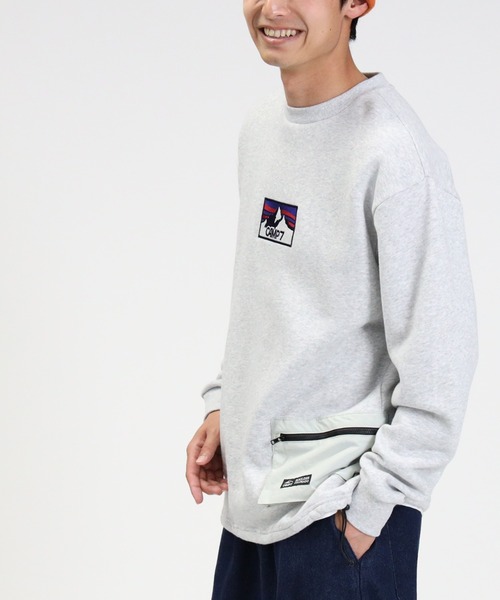 CAMP7（キャンプセブン）の「【CAMP7】ポケットナイロンスウェット（スウェット・メンズ・パープル/ブラック/オフホワイト・M/XL/S/L）」の5枚目の写真