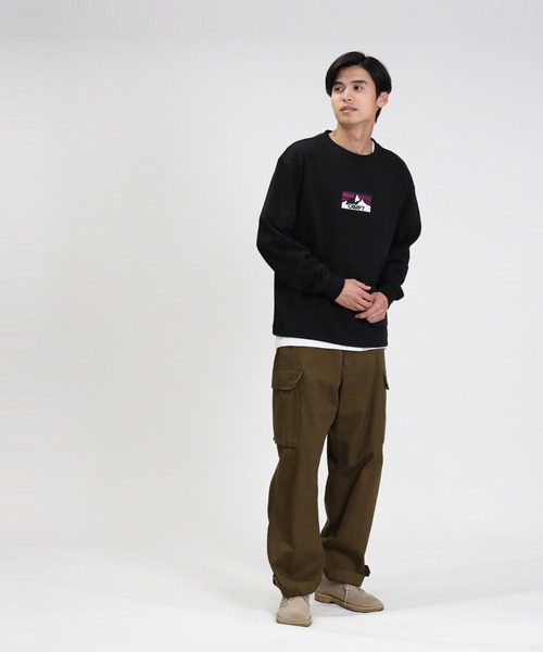 CAMP7（キャンプセブン）の「【CAMP7】ポケットナイロンスウェット（スウェット・メンズ・パープル/ブラック/オフホワイト・M/XL/S/L）」の7枚目の写真