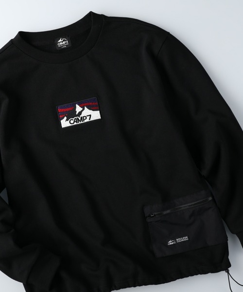 CAMP7（キャンプセブン）の「【CAMP7】ポケットナイロンスウェット（スウェット・メンズ・パープル/ブラック/オフホワイト・M/XL/S/L）」の13枚目の写真