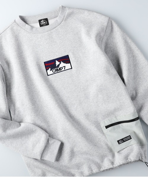 CAMP7（キャンプセブン）の「【CAMP7】ポケットナイロンスウェット（スウェット・メンズ・パープル/ブラック/オフホワイト・M/XL/S/L）」の15枚目の写真