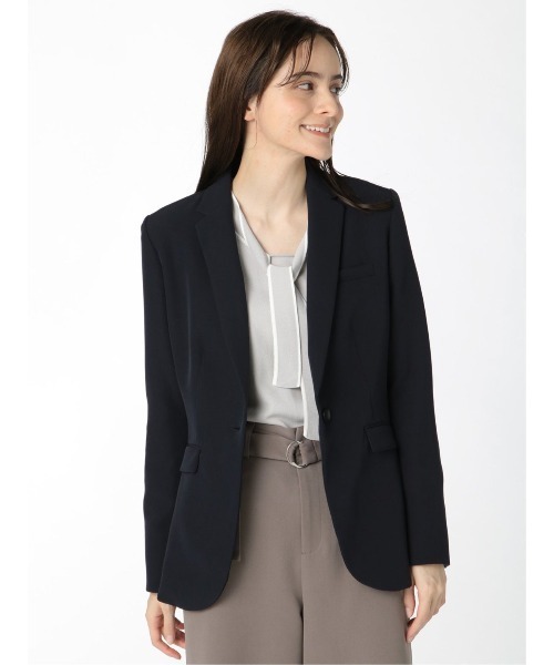 m.f.editorial(エムエフエディトリアル)の「エムエフエディトリアルレディース/m.f.editorial:Women ダブルクロス 1ボタンテーラージャケット(テーラードジャケット・レディース・ネイビー・LARGE/MEDIUM/S)」の1枚目の写真
