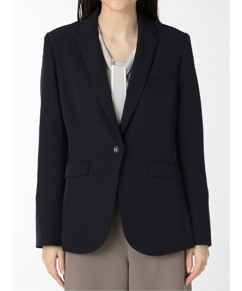 m.f.editorial(エムエフエディトリアル)の「エムエフエディトリアルレディース/m.f.editorial:Women ダブルクロス 1ボタンテーラージャケット(テーラードジャケット・レディース・ネイビー・LARGE/MEDIUM/S)」の7枚目の写真